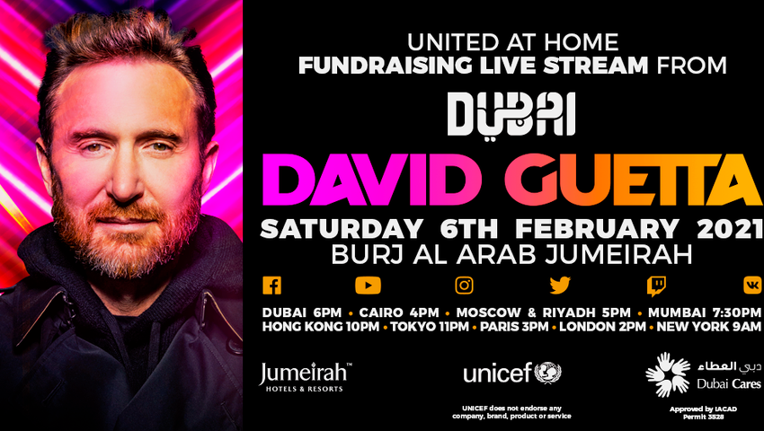 David Guetta präsentiert "United At Home" in Dubai